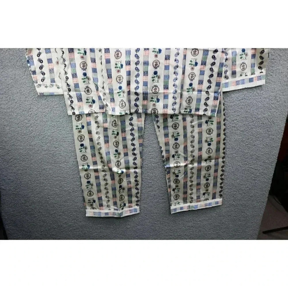 Women's Vintage King Lion Satiny Pajama Set-New without Tags-Size XL - Picture 11 of 11